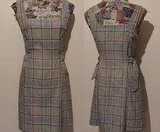 Beautiful Pinafore check dress, new