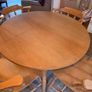 Round Wooden Dining Table & Chairs Image 2