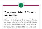 Snow Patrol Gig Dublin May 2026 x 2 tickets.  2 Tickets available for Purchase Snow Patrol Dublin Ireland