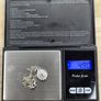 Sterling Silver 925 Cubic Zirconia Cluster Oval Pendant Necklace 4.9g Image 8