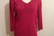 Gerard Ladies fushia pink 3/4 Sleeve jumper size 14/16 includes postage