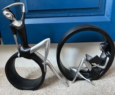 A Pair of Decorative Resin Girl Figurines