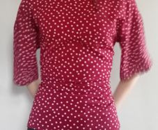 Red & White Polkadot Blouse