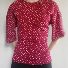 Red & White Polkadot Blouse