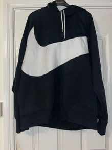 Black and White Nike Swoosh Jumper size extra large