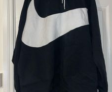 Black and White Nike Swoosh Jumper size extra large