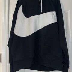 Black and White Nike Swoosh Jumper size extra large