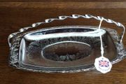 Vintage Stainless chrome plated Small sweet / cake slice serving tray