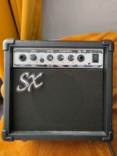 Electric guitar and amp