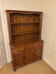 dark wood cabinet