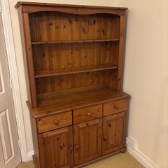 dark wood cabinet