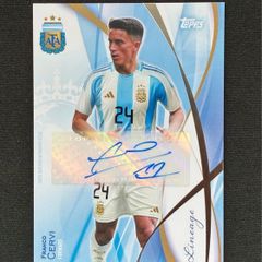 Franco Cervi Auto 2024 Topps Lineage Argentina Icons Autograph Argentina