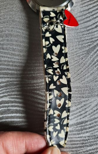 RARE Vintage Fiorucci "Rear Window" Pin-Up Watch - Polka Dot Strap