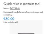 Dyson quick-release mattress too