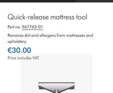 Dyson quick-release mattress too
