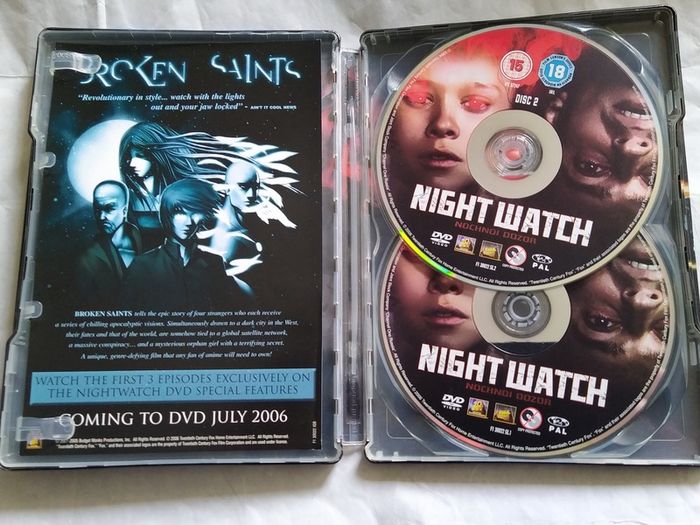 Night Watch Steelbook 2 Disc Dvd