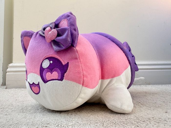 Aphmau  approx. 11"- length Mystery MeeMeow Large Plush Series 2 Mermaid Cat Used Please see photos