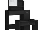 Dressing Table Set Black 86.5x35x136 cm (FREE SHIPPING)