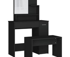 Dressing Table Set Black 86.5x35x136 cm (FREE SHIPPING)