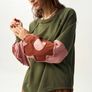 Fab Bohemela Khaki Sweatshirt Size XL Image 9
