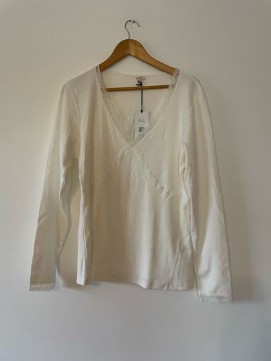 River Island curves white ladies top plus size - New