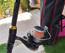 leeda icon paired with a shimano alive 4000 FA