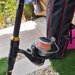 leeda icon paired with a shimano alive 4000 FA