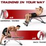 Adjustable Weight Bench Foldable, Fitness Workout Bench Weight Lifting Sit-up Multi-use Exercise Bench Flat Incline Decline Bench Press for Home Gym Training (FREE POSTAGE) Image 3