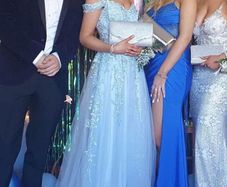 baby blue debs dress