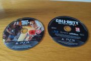 PS3 loose game discs Grand Theft Auto and Call of duty