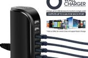 Quick charge 6 Port USB Charging Charger Station Multiple Power Socket Smart Phone USB Charger for iPhone Samsung Xiaomi Desktop Charger