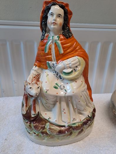 Vintage Red Riding Hood figurine