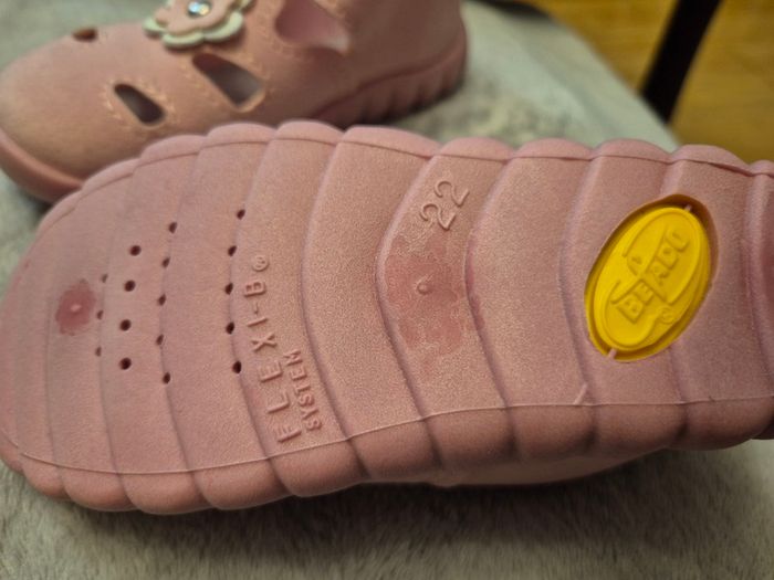 Befado pink slippers/ sandals EU size 22, 14.5 cm insole