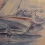 "Le Mont St Michel Maree Basse" Signed Watercolour framed Image 10