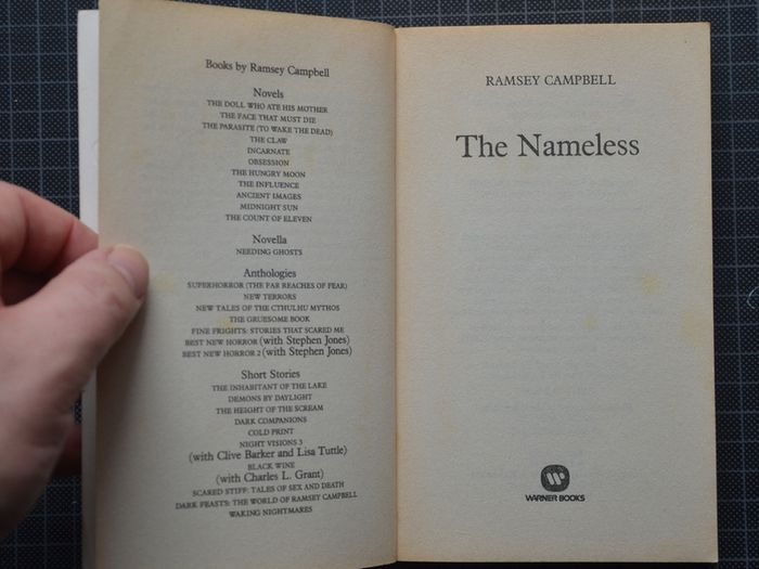 Ramsey Campbell, 'Scared Stiff' and 'The Nameless'