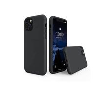 Liquid Silicone Case For iPhone 11 Pro Max Luxury Thin Soft Phone Cover New Black - FHT1IP11PMLK