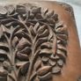 Oriental hardwood carved jewellery box Image 4