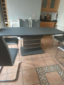 Table and six chairs