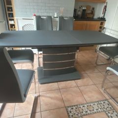 Table and six chairs