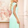 Pleated dress with short sleeves Matching belt - mint Image 2