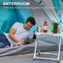 3-4 Man Tent with Porch, Camping Tent for 3 to 4 Persons with Sewn-in Groundsheet, 4000mm Waterproof Family Tent with Bedroom, Lightweight Dome Tent for Outdoor Garden Backpacking Hiking (FREE POSTAGE) Image 6