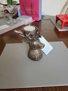 Stags head tealight holder