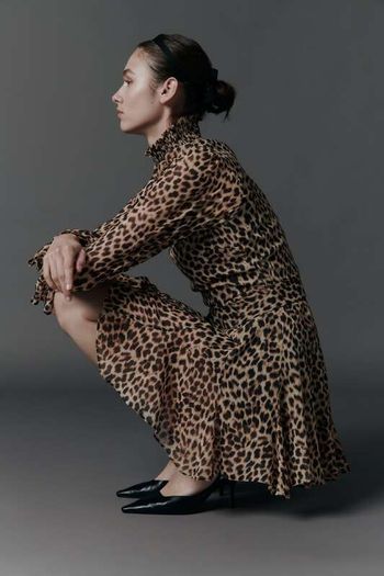Zara Animal Print Dress Leopard