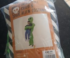 Inflatable alien costume