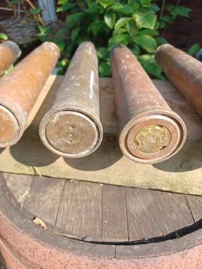Brass Artillery Shells,Military, Antique