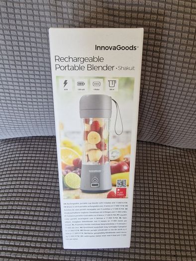 NEW and  SEALED InnovaGoods Shakuit Portable Rechargeable Blender 380ml