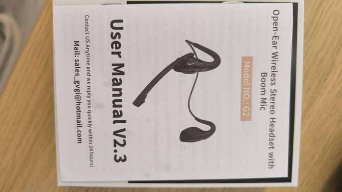 G2 Open Ear Headphones with Noise Cancelling Microphone, Wireless Earphones
