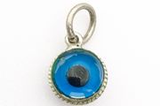 925 Vintage Sterling Silver Evil Eye Protection Charm