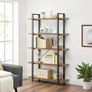 Bookcase Stable Standing Shelf with 5 Shelves  Levels sturdy storage Image 5