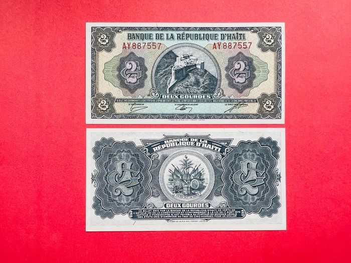 Haiti   2  Gourdes. 1984. Pick  240 . ( Uncirculated )
